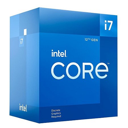 Processador 1700 Intel 12ª Geração Core I7-12700F, 2.10Ghz, Turbo 4.90Gh, Cache 25Mb, Sem Vídeo, Bx8071512700F