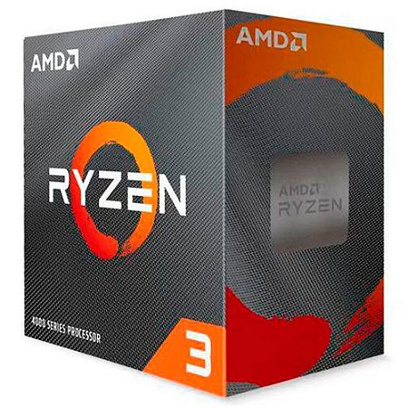 Processador Am4 Amd Ryzen 3 4100, 3.8 Ghz, Max Turbo 4.0 GHz, 6 Mb Cache, Sem Vídeo Integrado