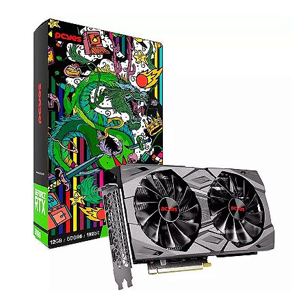 Placa De Vídeo Geforce Ddr6 12Gb/192 Bits Rtx 3060 Pcyes Graffiti Series, 2 Fans, Dp, Hdmi, Pgs3060Fs192