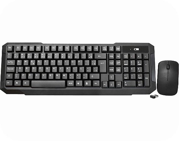 KIT TECLADO+MOUSE WIRELESS KMEX KA-S228 + MA-B333 PRETO SEM LOGO GARANTIA: 90 DIAS