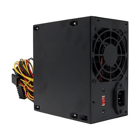 Fonte Atx 0350 W Bluecase Blu350-Ev3Blk, Bivolt, Com Cabo, Sem Caixa, Preto, Bcspfc