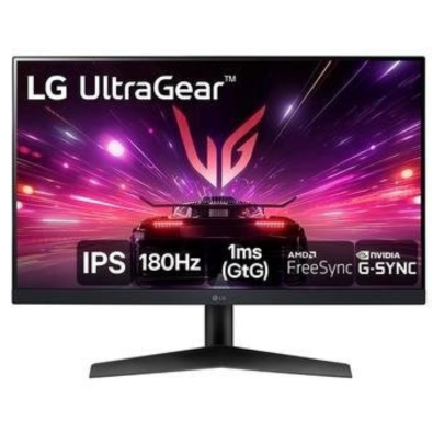 Monitor Gamer Led 24", 180Hz, 1Ms, Lg 24Gs60F-B, Ips, Full Hd, Dp, Hdmi, Vesa, Preto