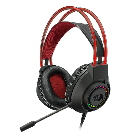 Headset Gamer Redragon Scream H231Rgb, 2x P2+Usb, P3, Rgb, Preto