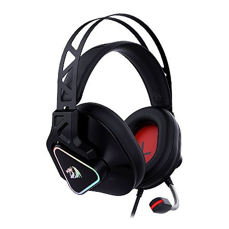 Headset Gamer Redragon Cadmus H370, Usb, Rgb, Preto