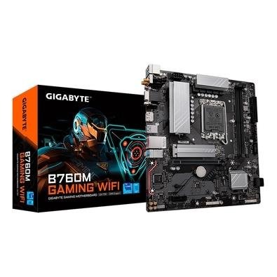 Placa Mãe 1700 12ª, 13ª, 14ª Geração Gigabyte B760M Gaming Wifi, Ddr5 96Gb, Dp, Hdmi, Vga, Usb, M2/Nvme, Preta