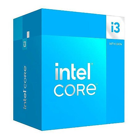 Processador 1700 Intel 14ª Geração Core I3-14100, 3.5Ghz, Max 4.7Ghz, Cache 12Mb, Com Vídeo, Bx8071514100