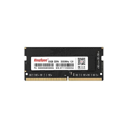 Memória Notebook Ddr4 04Gb/2666 Mhz Kingspec Ks2666D4N12004G, 1.2 V