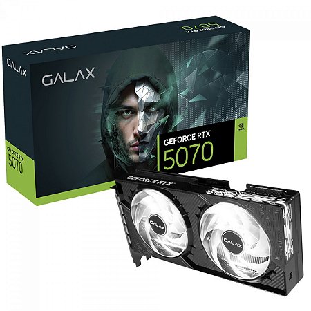 Placa De Vídeo Geforce Ddr7 12Gb/192 Bits Rtx 5070 Galax Click Oc, 2 Fans, Dp, Hdmi, 57Non7Mdbroc