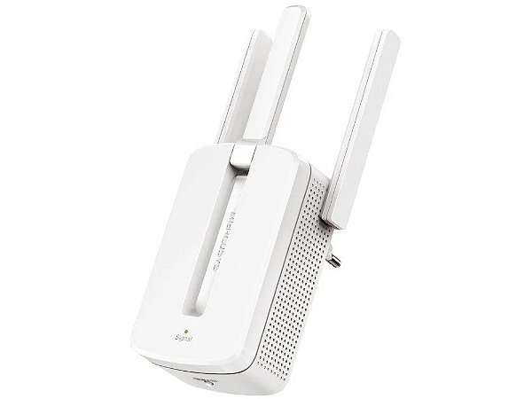 Repetidor De Sinal Mercusys Mw300Re, Wireless, Single Band 2.4 Ghz, 300 Mb/S, 3 Antenas, Botão Wps