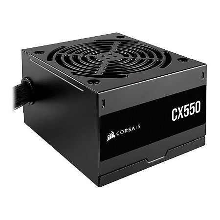 Fonte Atx 0550 W Corsair Cx550, 80 Plus Bronze, Cp-9020277-Br, Preta, Com Cabo