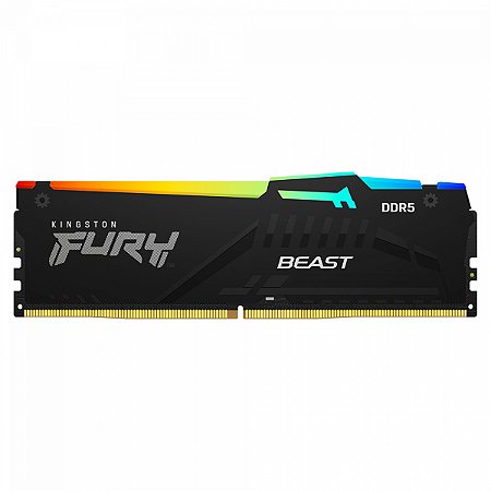 Memória Desktop Ddr5 08Gb/5600 Mhz Kingston Fury Beast Kf556C36Bbea-8, Rgb, Cl 36