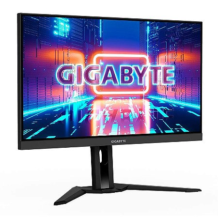 Monitor Gamer Led 27", 165Hz, 1Ms, Gigabyte Curvo M27F A, Ips, Fhd, Dp, Hdmi, Usb, Hp Out, Vesa, Preto
