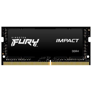OPENBOX - Memória Notebook Ddr4 08Gb/3200 Mhz Kingston Fury Impact, Cl 22, 1.2V, Kf432S20Ib/8, Preta