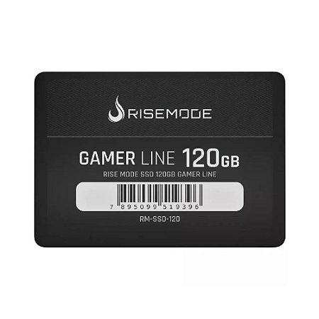 Ssd Sata3 120 Gb Rise Mode Gamer Line Rm-Ssd-120, Lê: 530 Mb/S, Grava: 520 Mb/S, 2.5"
