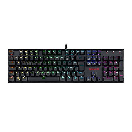Teclado Gamer Usb Mecânico Redragon Mitra, Preto, Switch Brown, Rgb, Abnt2, K551Rgb-1