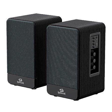 Caixa De Som Gamer Redragon Mouthpiece Gs813, Áudio 2.0, 10Watts x2, Bluetooth, Usb, 3.5Mm, Preto