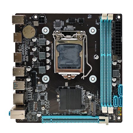 Placa Mãe 1150 4ª, 5ª Geração Bluecase Bmbh81-G32Hgu-ItxBlk, Ddr3 16Gb, M2/Nvme, 2x Hdmi, 10/100/1000 Mb/S