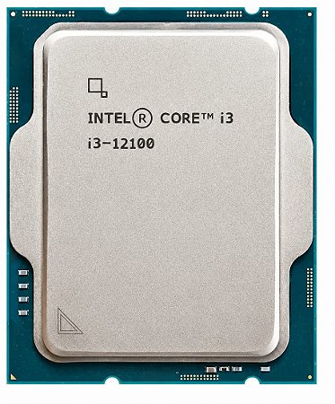 Processador 1700 Intel 12ª Geração Core I3-12100, 3.30Ghz, Max 4.30Ghz, Cache 12Mb, Oem, Sem Cooler