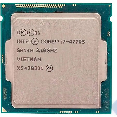Processador 1150 Intel 4ª Geração Core I7-4770S, 3.10Ghz, 8Mb, Oem, Sem Cooler