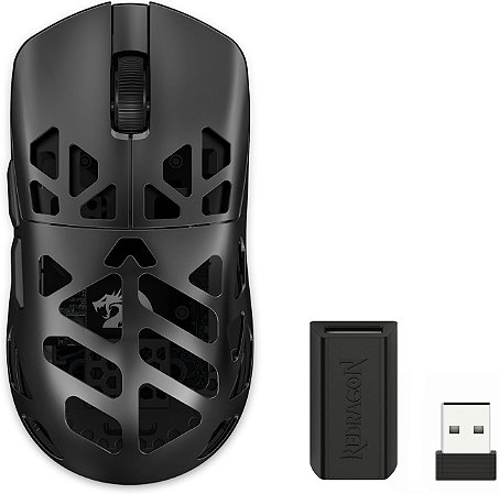 Mouse Gamer Redragon M997-Ult Prism Ultra, 26.000 Dpi, 5 Botões, Sensor 3395, Wi-fi, Bluetooth, Usb, Preto