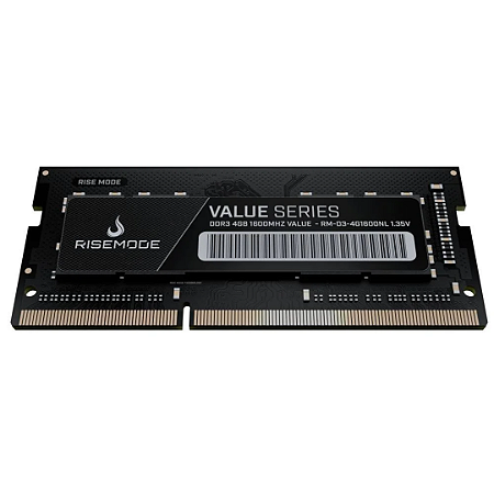 Memória Notebook Ddr3 04Gb/1600 Mhz Rise Mode Value, Cl11, 1.35V, Rm-D3-4G-1600Nl, Preta