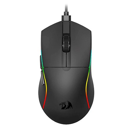Mouse Gamer Redragon M816-Rgb Deicide, 4.000 Dpi, 5 Botões, Sensor 3313, Usb, Preto