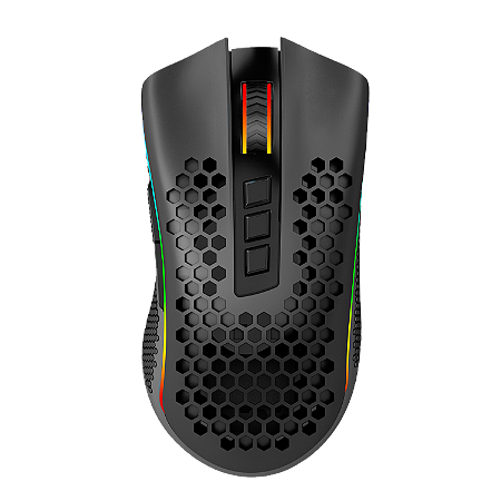 Mouse Gamer Redragon M808-Ks Storm Pro, 16.000 Dpi, Rgb, 8 Botões, Sensor 3335, Wi-fi, Usb, Preto
