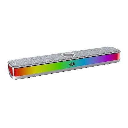 Soundbar Gamer Redragon Neo Gs515G, Rgb, Áudio 2.0, 5Watts x2, Bluetooth, Usb, Cinza