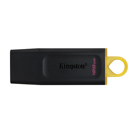 Pen Drive 128 Gb Kingston Dtx/128Gb Datatraveler Exodia, Usb 3.2, Preto