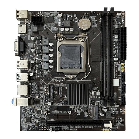 Placa Mãe 1151 6ª, 7ª, 8ª, 9ª Geração Bluecase H110 Bmbh110-D3Hgu-M2R3Bx, Ddr4 32Gb, M2/Nvme, Hdmi, Vga, Preta