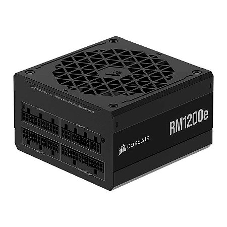 Fonte Atx 1200 W Corsair Rm1200E, Cp-9020258-Br, 80 Plus Gold, Modular, Pfc Ativo, Com Cabo, Com Caixa, Preto