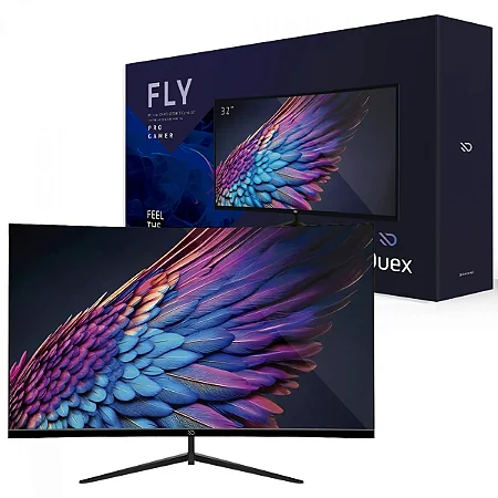 Monitor Gamer Led 32", 240Hz, 1Ms, Duex Curvo Dxmo32Cf240S, Va, Fhd, Dp, Hdmi, Vesa, Preto
