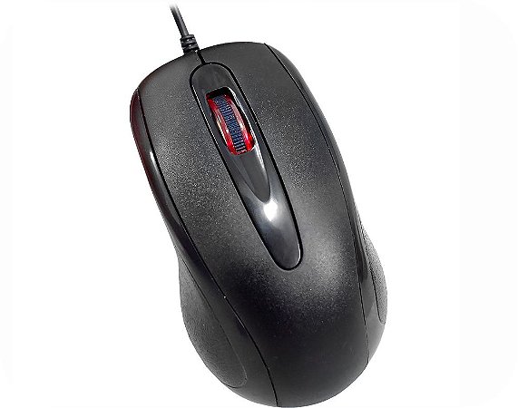 Mouse Usb Kmex MO-M235, Preto, Lateral Microtexturizada