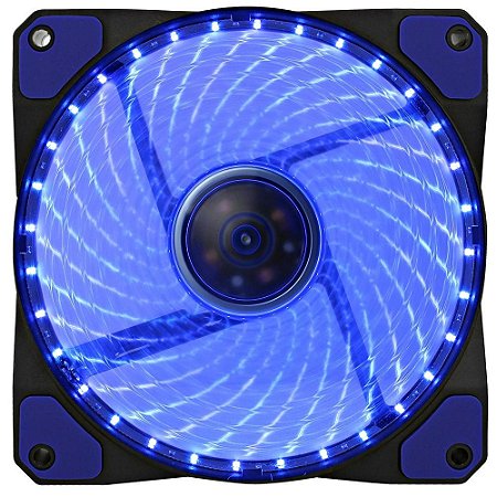 Cooler Fan Azul Gamemax Gf12B 12X12X2.5 Cm 32 Leds