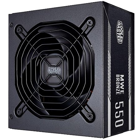 Fonte Atx 550 W Cooler Master Mwe Bronze 550, 80 Plus Bronze, Pfc Ativo, Mpx-5501-Acaab-Wo