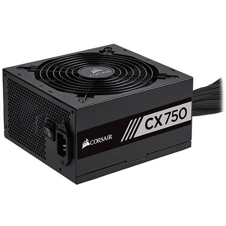 Fonte Atx 750 W Corsair Cx750, 80 Plus Bronze, Com Cabo, Pfc Ativo, Cp-9020123-Br