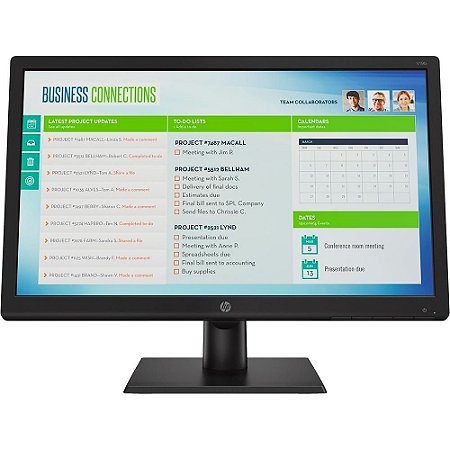 Monitor Led 18.5" Hp V19B, 5Ms, 60 Hz, Widescreen, Hd, Vga, Vesa, Preto