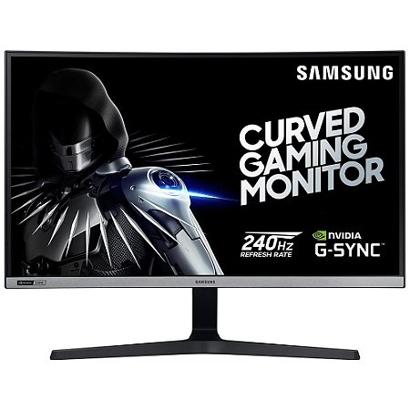 Monitor Gamer Led 27 Samsung Curvo Lc27Rg50Fqlxzd, 4Ms, 240 Hz, Full Hd, 2Hdmi, DPort, Fone, GSync