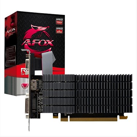 Placa De Vídeo Radeon Ddr3 2Gb/064 Bits R5 220 Afox, Afr5220-2048D3L9-V2