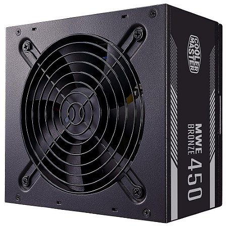 Fonte Atx 450 W Cooler Master Mwe 450, 80 Plus Bronze, Pfc Ativo, Mpe-4501-Acaab-Br