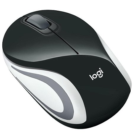 Mouse Sem Fio Logitech M187, Mini, Preto, 1.000 Dpi, 910-005459