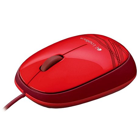 Mouse Usb Logitech M105, Vermelho, Óptico, 1000 Dpi, 910-002959