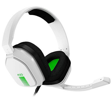 Headset Gamer Astro A10 Branco/Verde, PlayStation, Nintendo Switch, PC e Xbox, 939-001854