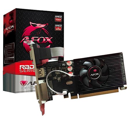 Placa De Vídeo Ddr3 1Gb/064 Bits Afox R5 220, Afr5220-1024D3L5