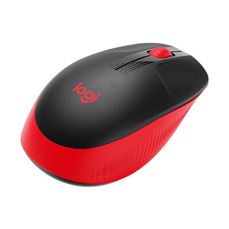 Mouse Sem Fio Logitech M190, Vermelho, 1000 Dpi, 910-005904