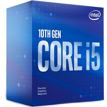 Processador 1200 Intel 10ª Geração Core I5-10400F, 2.90Ghz, Max 4.30Ghz, Cache 12Mb, Sem Vídeo, BX8070110400F