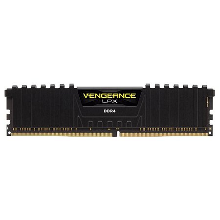 Memória Desktop Ddr4 16Gb/2666 Mhz Corsair Vengeance Lpx, Cl16, Preto, Cmk16Gx4M1A2666C16