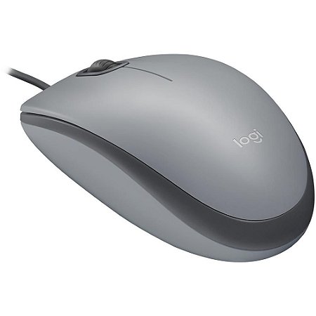 Mouse Usb Logitech M110 Silent, Cinza, Clique Silencioso, 910-005494