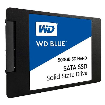 Ssd Sata3 500 Gb Western Digital Wds500G2B0A Blue, Lê: 560 Mb/S, Grava: 530 Mb/S, 25", 7 Mm