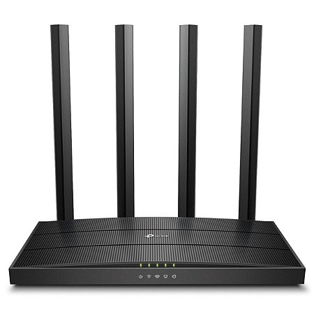 Roteador Tp-Link Archer C6 Ac1200, Wireless, Gigabit, Dual Band 2.4/5 Ghz, 1.167 Mb/S, 4 Antenas, Mu-Mimo